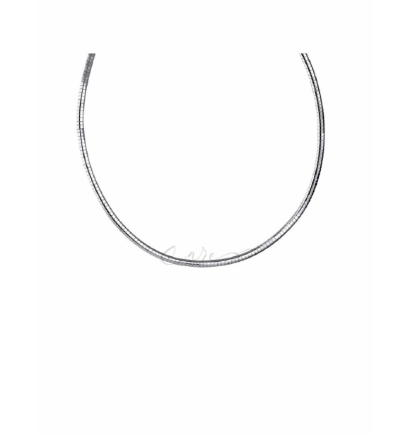 VIDAL VIDAL COLLAR ANCHO-6MM 38+5CM PLATEADO