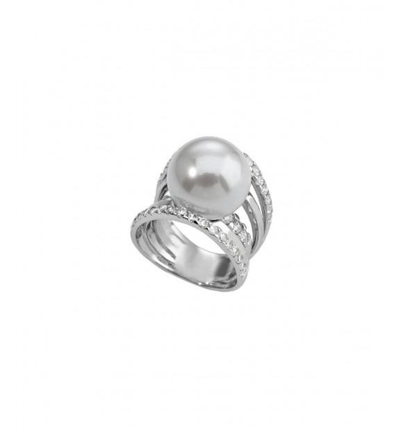 MAJORICA anillo cerrado plata 16mm