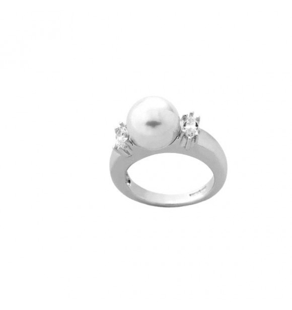 MAJORICA anillo cerrado plata 10mm