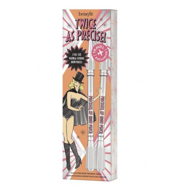 Benefit Make-Up Set Precisely my Brow Duo cont.: 2x Eyebrow Pencil N° 3 Warm Light Brown 0,1 g 1PC
