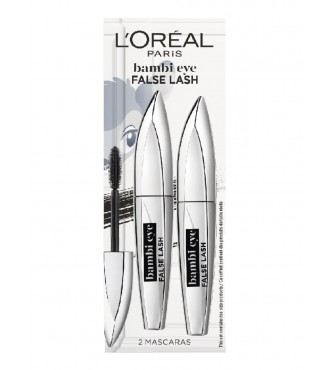 L.Oréal Paris Make-Up Set Bambi False Lash Set cont.: Mascara N° 1 Black 2x 9 ml 1PC