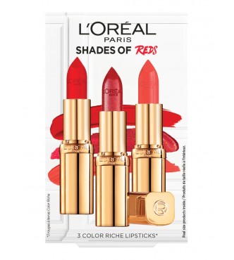 L.Oréal Paris Color Riche Trio set contain : 1 x 4.3 g Lipstick n° 297 + 1 x 4.3 g Lipstick n° 345 + 1 x 4.3 g Lipstick n° 125 1PC