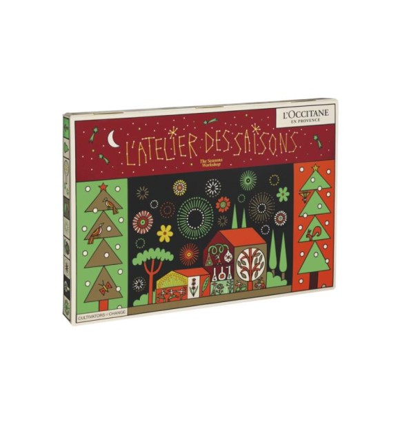 L.OCCITANE EN PROVENCE Holiday Set cont.: Almond Soap 5 gr +Immortelle Precious Cream 5ml + Verbena Hand Cream 10ml+ Almond Shampoo 35ml+ Almond Conditionner 3