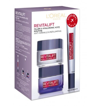 L.Oréal Paris Revitalift Set cont.: Day Cream 50 ml (GH 1120665) + Midnight Cream 50 ml (GH 1178532) + Serum 30 ml (GH 1441509) 1 PC