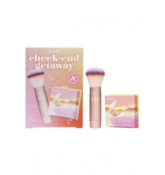 Benefit Make-Up Set Cheek-End Getaway Set cont.: Shellie Blush 6 g + Multitasking Brush 57 g 1PC