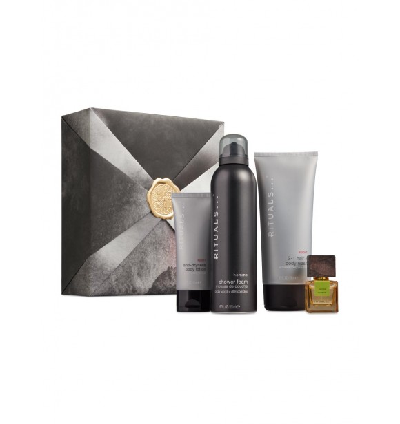 Medium Gift Set cont.: Eau de Parfum 15 ml + Shower Foam 200 ml + Shampoo and Body Wash 200 ml + Anti-Dryness Body Lotion 70 ml
