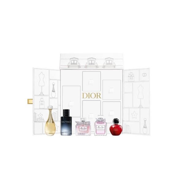 DIOR Dior C099760795 COFF 1 PC 30 Montaigne Coffret cont.: Miss Dior Blooming Bouquet Eau de Toilette 5 ml + Miss Dior Eau de Parfum 5 ml + J’Adore Eau de Parfum5 ml + Sauvage Eau de Toilette 10 ml + Hypnotic Poison Eau de Toilette 5 ml