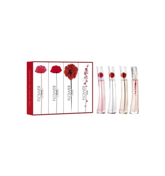 KENZO Kenzo Flower K K100134 SET 1 PC Coffret cont.: Eau de Parfum 4 ml + L.Absolue Eau de Parfum 4 ml + Poppy Bouquet Eau de Parfum 4 ml + Ikebana Eau de Parfum 4 ml