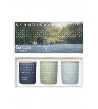 SKANDINAVISK Skandi Mixed 22006 CANDL 195 G Escape Set cont.: HAV Scented Candle 65 g + FJORD Scented Candle 65 g + ØY Scented Candle 65 g (Ref.1586461)