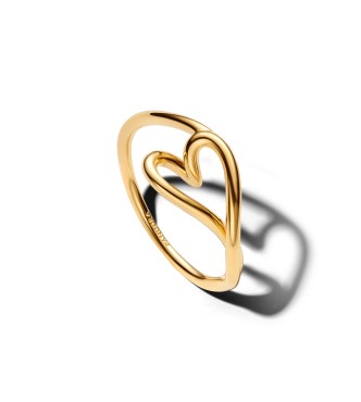 164361C00-50 Heart 14k gold-plated ring