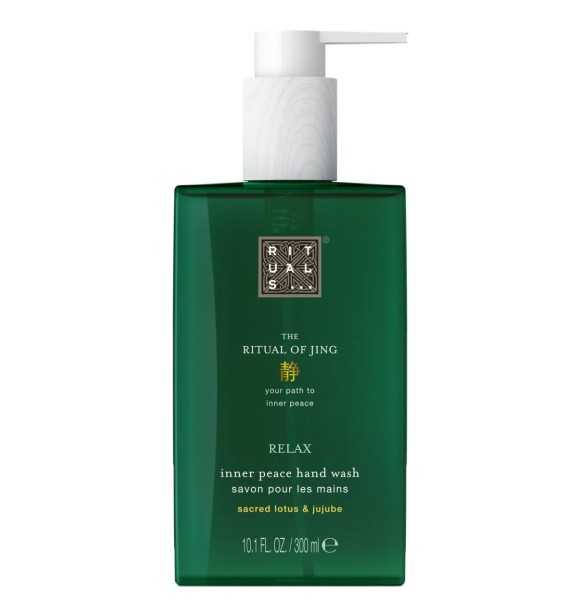Transform an everyday routine into a meaningful moment every time you wash your hands. This hand wash from The Ritual of Jing, based on sacred lotus and jujube,
 is PH neutral, meaning it's gentle on the hands yet still provides a thorough cleanse. Pair 