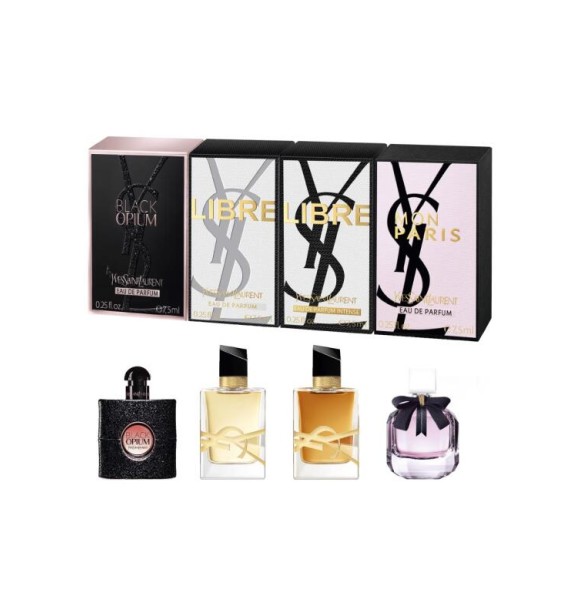 YVES SAINT LAURENT YSL Coffret TM763300 COFF 1 PC Coffret cont.: Black Opium Eau de Parfum 7,
5 ml + Mon Paris Eau de Parfum 7,5 ml + Libre Eau de Parfum 7,5 ml + Libre Eau de ParfumIntense 7,5ml