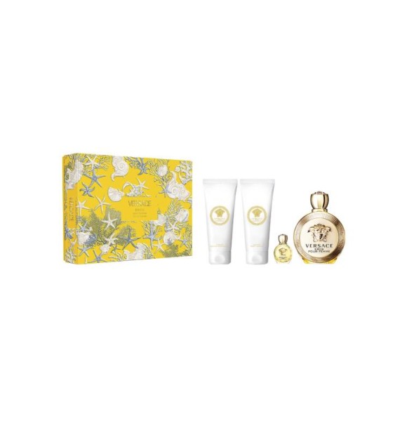 VERSACE Ver Eros pour Femm 7500635 SET 1 PC Set cont.: Eau de Parfum 100 ml (Ref.1114816) + Bath and Shower Gel 100 ml (for free) + Body Lotion 100 ml + Eau de Parfum 5 ml