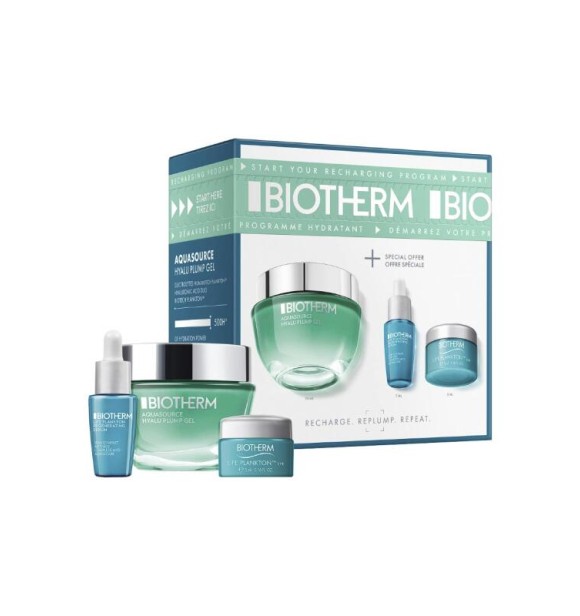 BIOTHERM Bioth Mixed Lines LF673300 SET 1 PC Set cont.: Life Plankton Eye Cream 5 ml + Aquasource Gel Cream 50 ml + Life Plankton Elixier Serum 7 ml