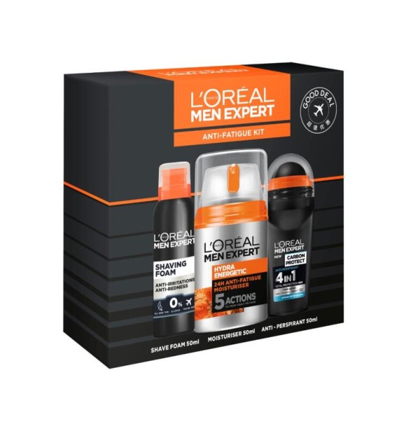 L.ORÉAL PARIS L.Oréa Men Expe TM762500 MCARE 1 PC Set cont.: Hydra Energetic 24h Moisturizer Day Cream 50 ml + Shaving Foam 50 ml (GH1695415) + Carbon Protect Anti-Perspirant 50 ml
