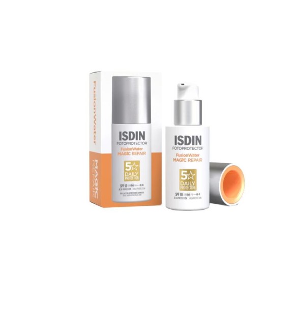 Isdin Fusion Water Magic Repair Anti-Aging Suncare Face Cream SPF 50 50 ml