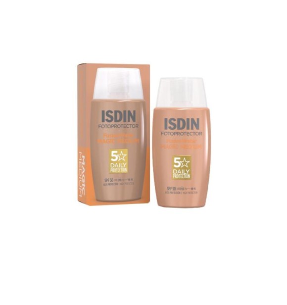 Isdin Fusion Water Magic Medium Tinted Suncare Face Cream SPF 50 50 ml
