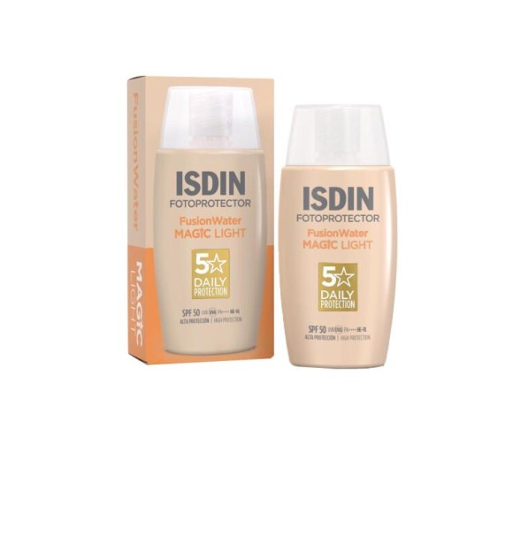 Isdin Fusion Water Magic Light Tinted Suncare Face Cream SPF 50 50 ml