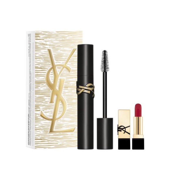 YVES SAINT LAURENT YSL LG056800 MUPSET 1 PC Set cont.: Lash Clash Extreme Volume Mascara N° 1 Black 9 ml (Ref.1516760) + Rouge Pur Couture Mini Reno Lipstick N° RM