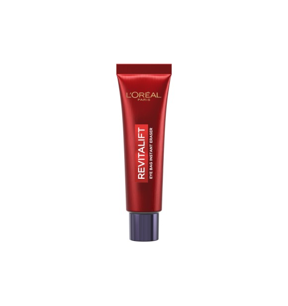 Eye bags, puffiness or wrinkles under the eyes?  In just 15 minutes, Revitalift Eye Bag Instant Eraser delivers a dramatic tightening, smoothing effect to reduce even severe bags and wrinkles under your eyes for up to 8 hours.  94% say the under-eye area 
