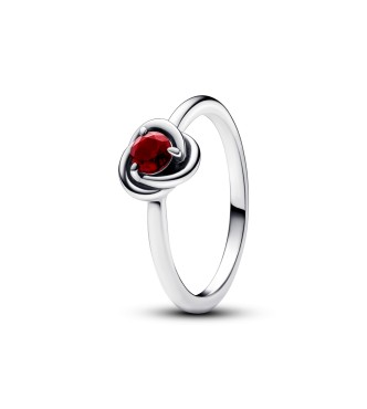 192993C01-54 Sterling silver ring with salsa red crystal
