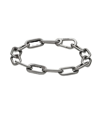 549588C00-4 Ruthenium-plated medium link bracelet