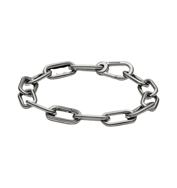 549588C00-4 Ruthenium-plated medium link bracelet