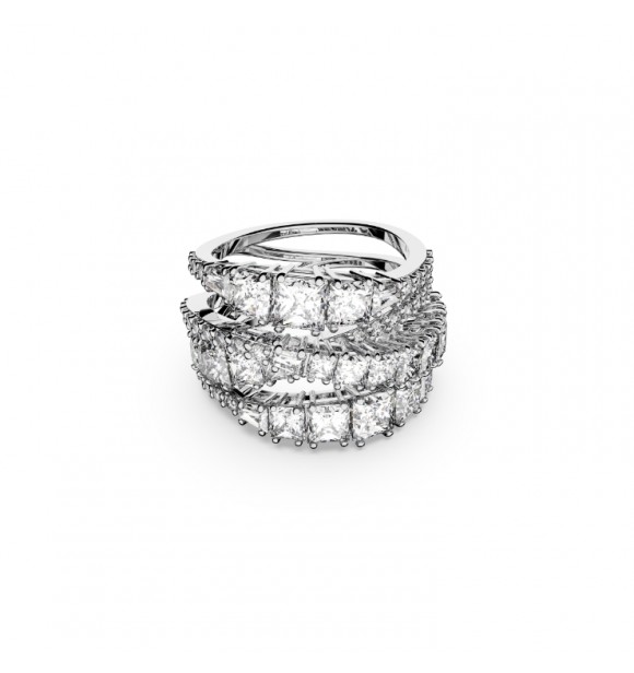 SWAROVSKI TWIST:RING WRAP CZWH/RHS FULL PAVE 52