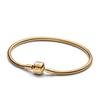 563390C00-19 Snake chain 14k gold-plated bracelet
