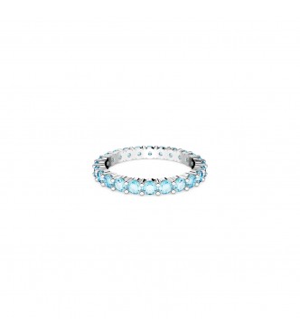 SWAROVSKI MATRIX:RING AQUA BLU/RHS 60