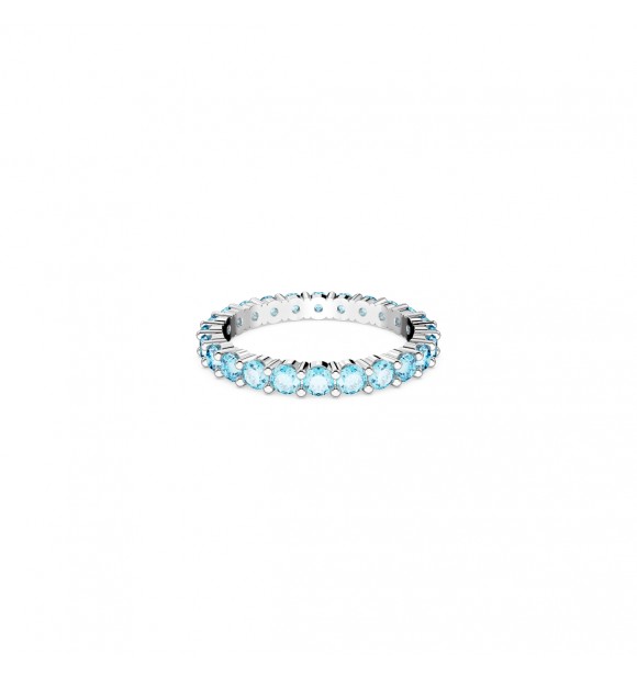 SWAROVSKI MATRIX:RING AQUA BLU/RHS 60