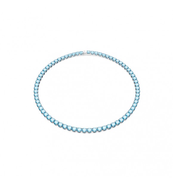 SWAROVSKI MATRIX:NECKLACE M AQUAM/RHS M