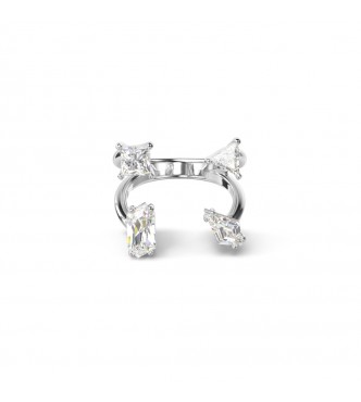 SWAROVSKI ANILLO ABIERTO MESMERA TALLAS MIXTAS BLANCO ACABADO EN TONO PLATEADO