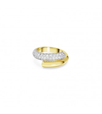 SWAROVSKI ANILLO DEXTERA BLANCO, BAÑO TONO ORO