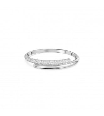 SWAROVSKI PULSERA DEXTERA CIERRE MAGNETICO BLANCO BAÑO DE RODIO