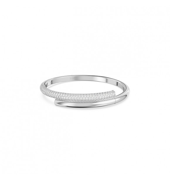 SWAROVSKI PULSERA DEXTERA CIERRE MAGNETICO BLANCO BAÑO DE RODIO