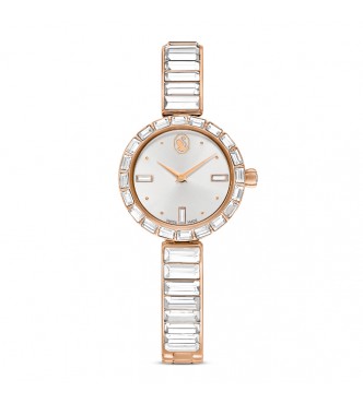SWAROVSKI RELOJ MATRIX BANGLE, FABRICADO EN SUIZA,
 PULSERA DE CRISTAL,TONO ORO ROSA , ACABADO TONO ORO ROSA