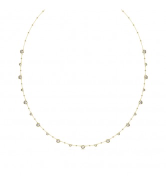 SWAROVSKI COLLAR IMBER, TALLA REDONDA BLANCO,
 BAÑO TONO ORO