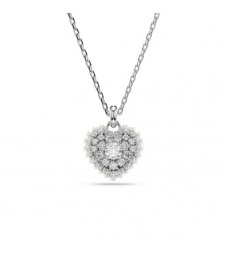 SWAROVSKI COLGANTE CORAZÓN, BLANCO, BAÑO DE RODIO