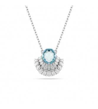 SWAROVSKI COLGANTE IDYLLIA, CARACOLA AZUL,
 BAÑO DE RODIO