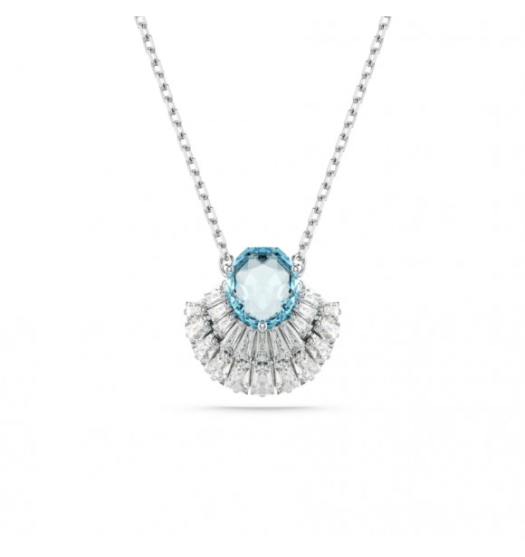 SWAROVSKI COLGANTE IDYLLIA, CARACOLA AZUL,
 BAÑO DE RODIO