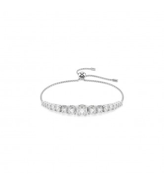 SWAROVSKI PULSERA MATRIX, DEGRADADO DE TALLAS REDONDAS BLANCAS,
 BAÑO DE RODIO