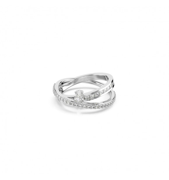 SWARVOSKI ANILLO HYPERBOLA, TALLAS MIXTAS BLANCOS,
 BAÑO DE RODIO