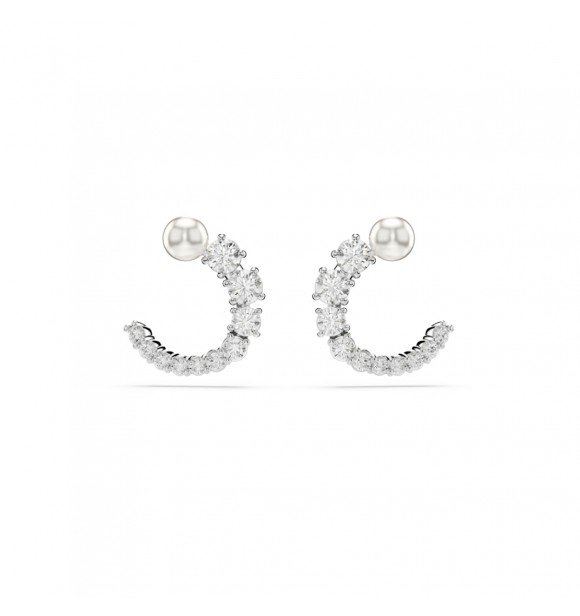 SWAROVSKI 5692260 MATRIX:PE STUD CIRCLE WHITE/RHS