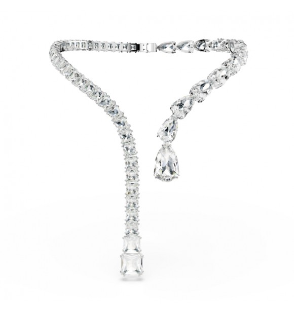 SWAROVSKI COLLAR ABIERTO MATRIX, TALLAS MIXTAS BLANCAS,
 BAÑO DE ROIO