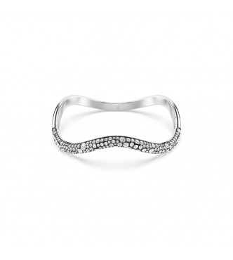 SWAROVSKI PULSERA SUBLIMA, TALLA REDONDA BLANCO,
 BAÑO DE RODIO