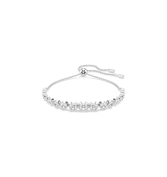 SWAROVSKI PULSERA TENNIS IMBER, TALLAS REDONDAS COMBINADAS,
 BLANCA, BAÑO DE RODIO