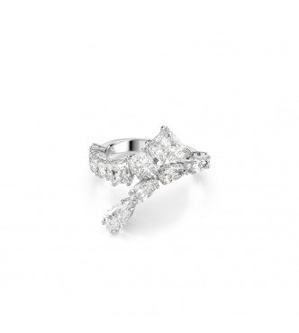 SWAROVSKI ANILLO MATRIX, TALLAS MIXTAS BLANCAS,
 BAÑO DE RODIO