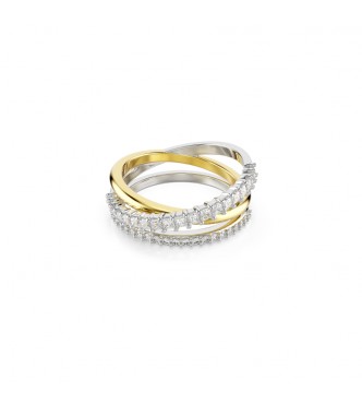SWAROVSKI ANILLO HYPERBOLA, TALLAS MIXTAS BLANCAS,
 COMBINACIÓN DE ACABADOS METALICOS