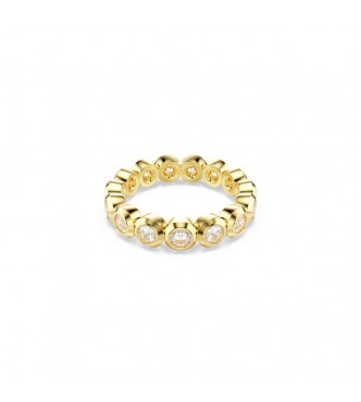 SWAROVSKI ANILLO IMBER, TALLA REDONDA BLANCO,
 BAÑO TONO ORO